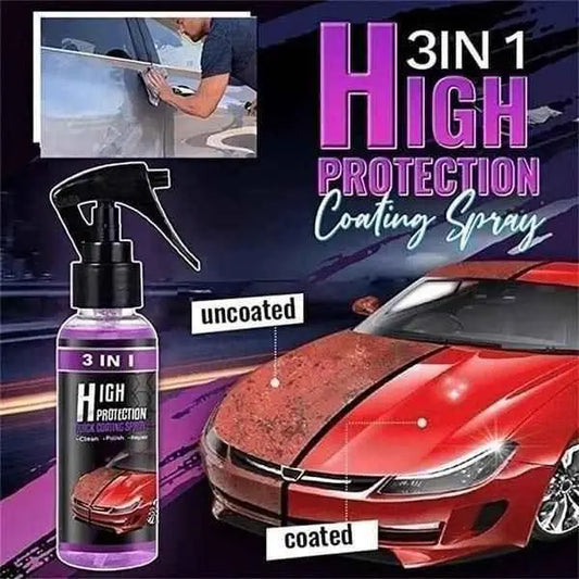 3 in 1 High Protection Quick Car Ceramic Coating Spray - Car Wax Polish Spray (Pack of 2) 8b5b24-7b