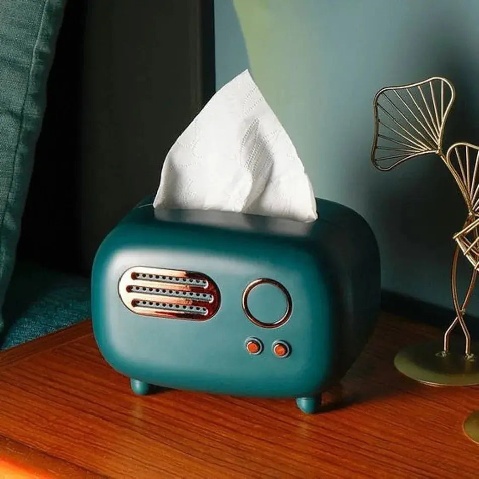 Tissue Box - Vintage Radio -( Single Piece ) SourceInfi