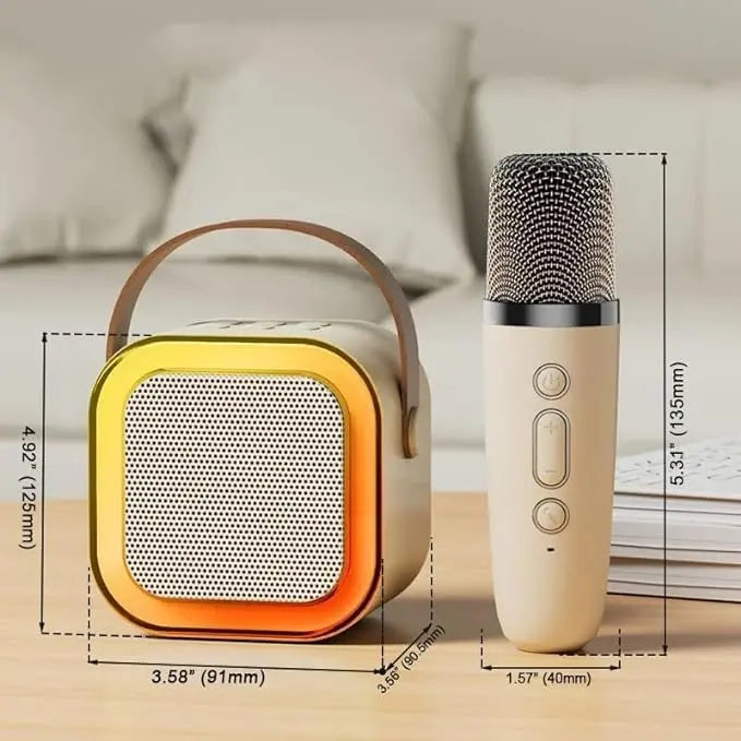 Mini Portable Karaoke/Speaker with Wireless Mic SourceInfi