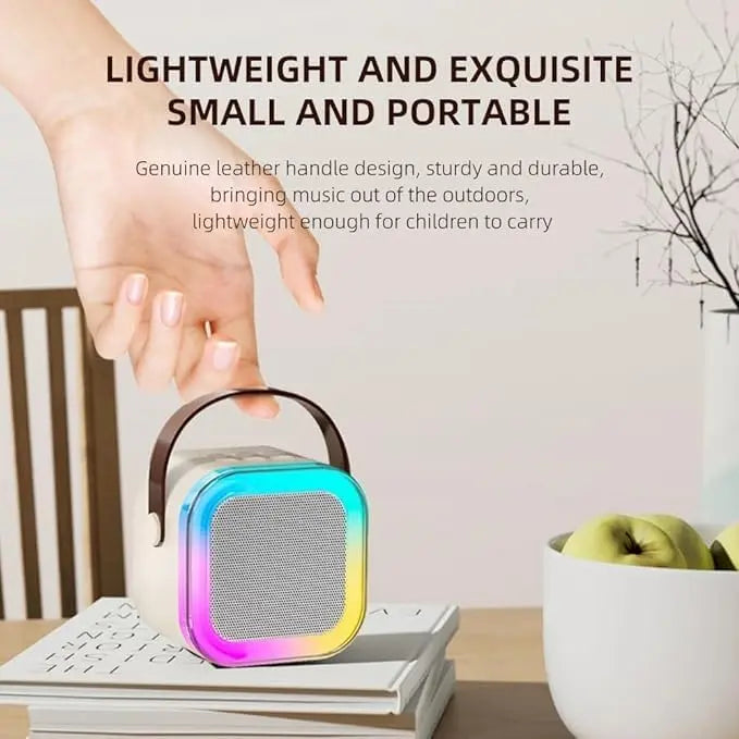 Mini Portable Karaoke/Speaker with Wireless Mic SourceInfi